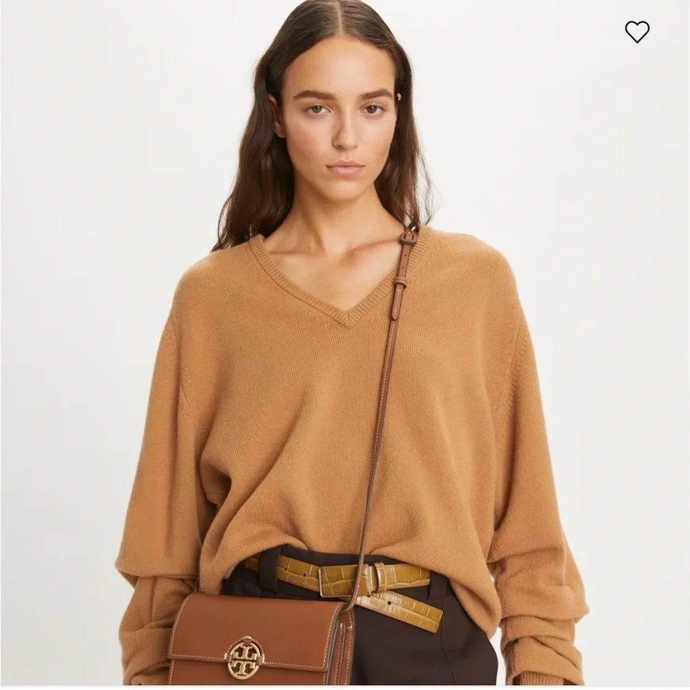 Tory Burch MILLER WALLET CROSSBODY bag Leather Clutch with Gold Accent